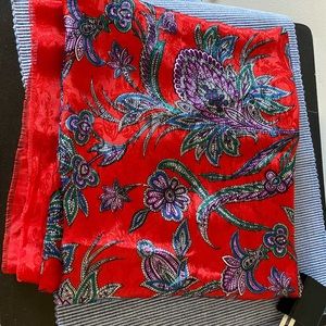 Art of the scarf tie rack red scarf.